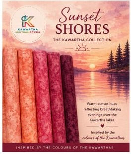 Sunset Shores - Fat Quarter Bundle - 5 Pieces - Kawartha Quilting