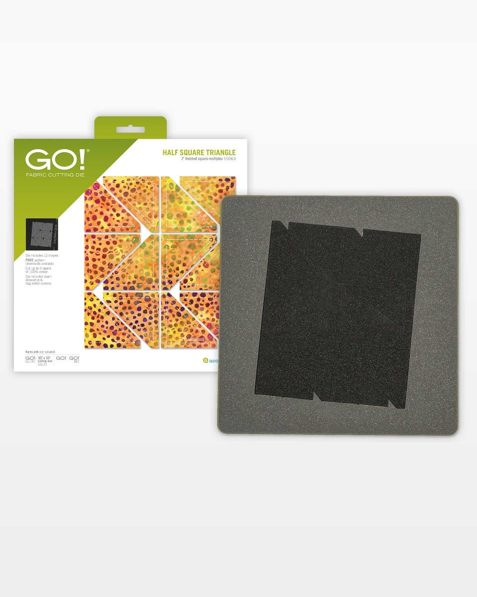 GO! Half Square Triangle - 2" Finished Square - Multiples (#55063)