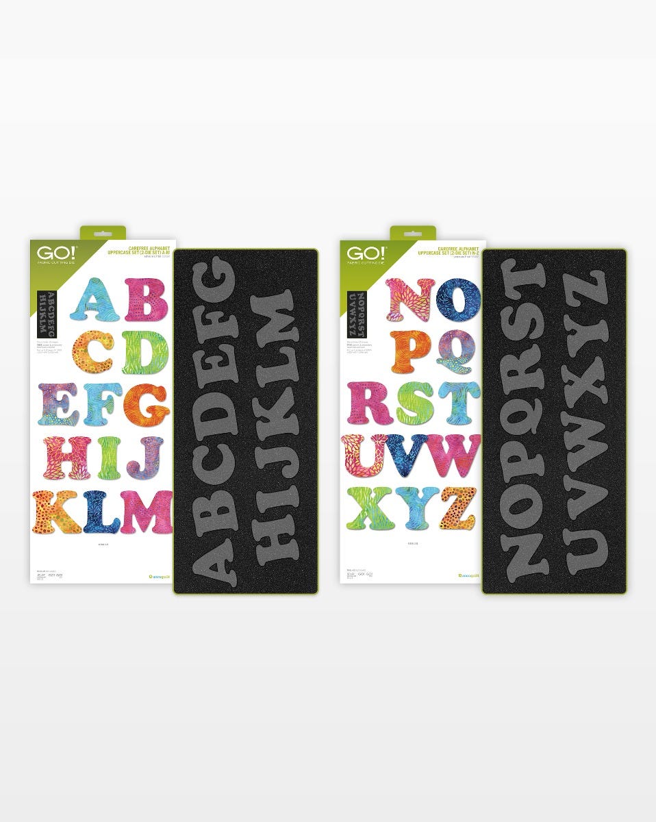 GO! Carefree Alphabet Uppercase Set (2 - Die Set) (#55092)