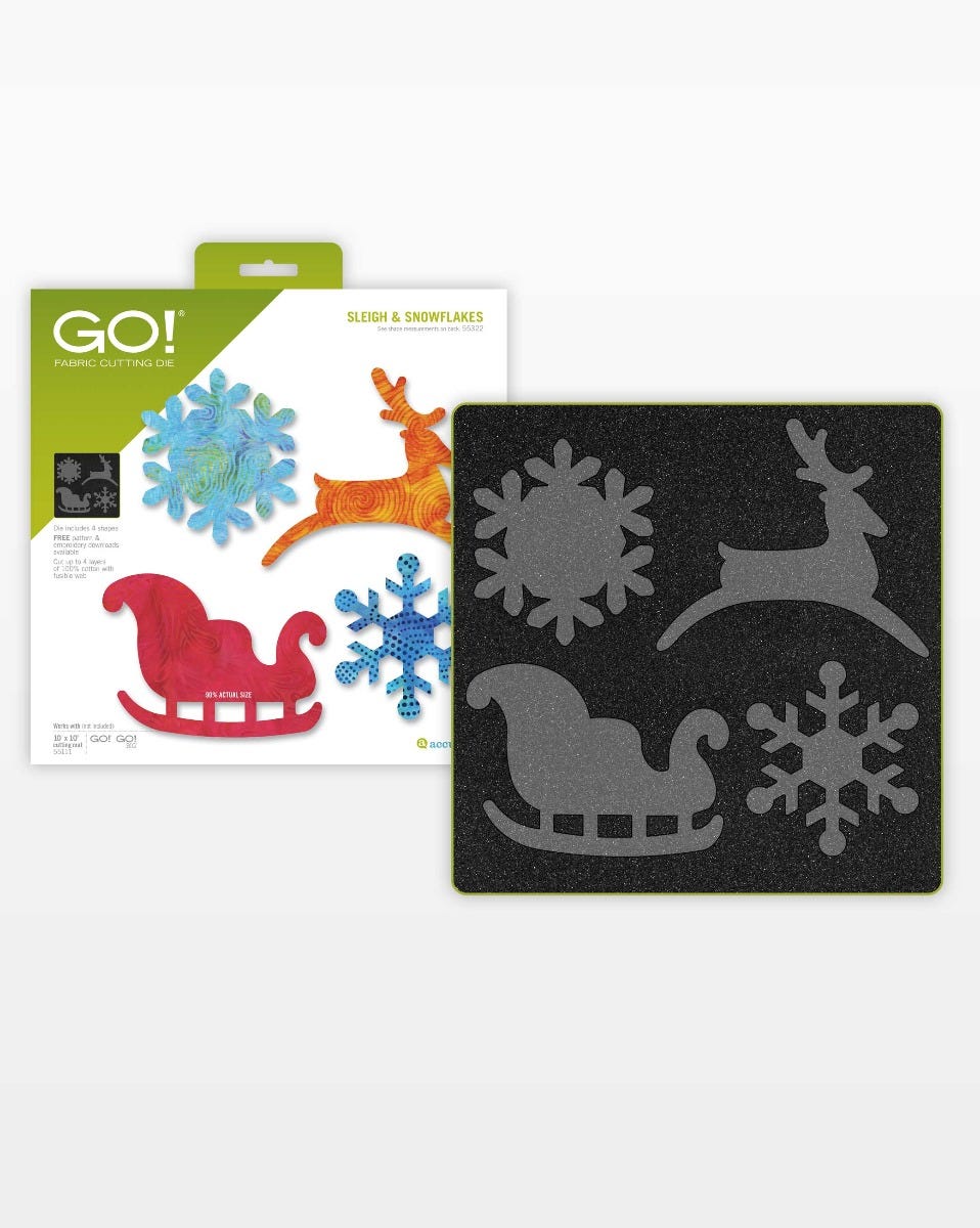 GO! Sleigh & Snowflakes Die (#55322)