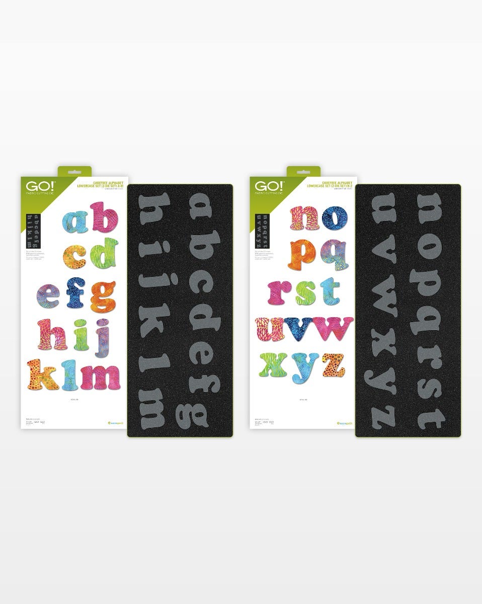 GO! Carefree Alphabet Lowercase Set (2 - Die Set) (#55491)