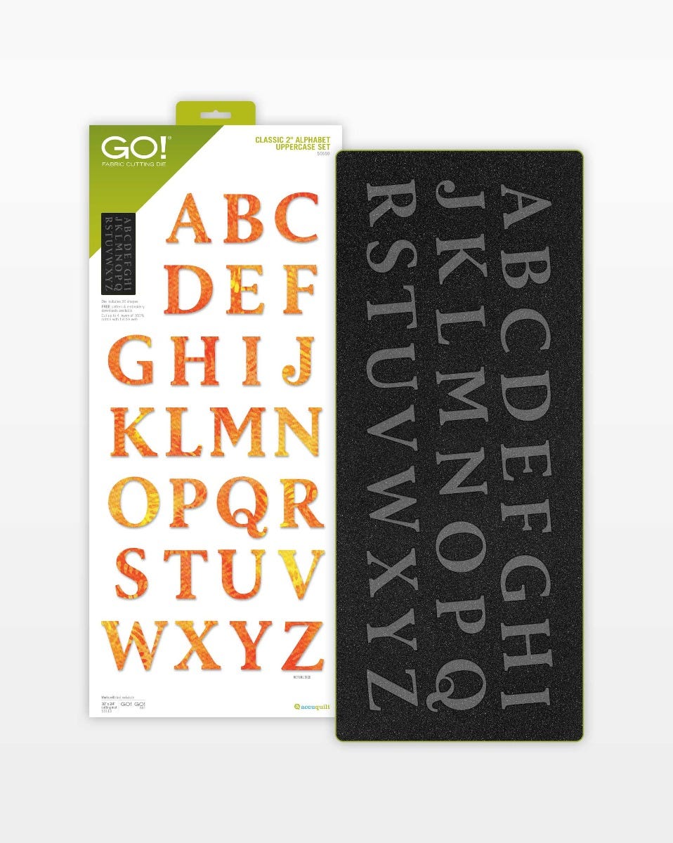 GO! Classic 2" Alphabet Uppercase Set Die (#55559)