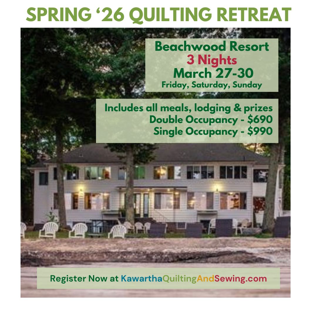 Spring Quilting Retreat - Beachwood Resort - Double Occupancy