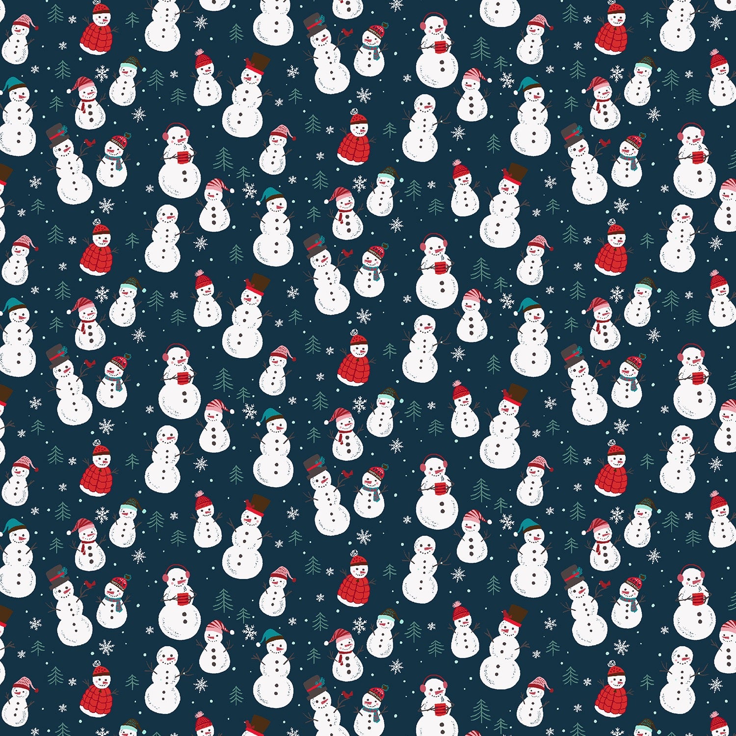 Snow Day Fun - Cold Night - 304285-05 - 44" Wide - RJR Fabrics