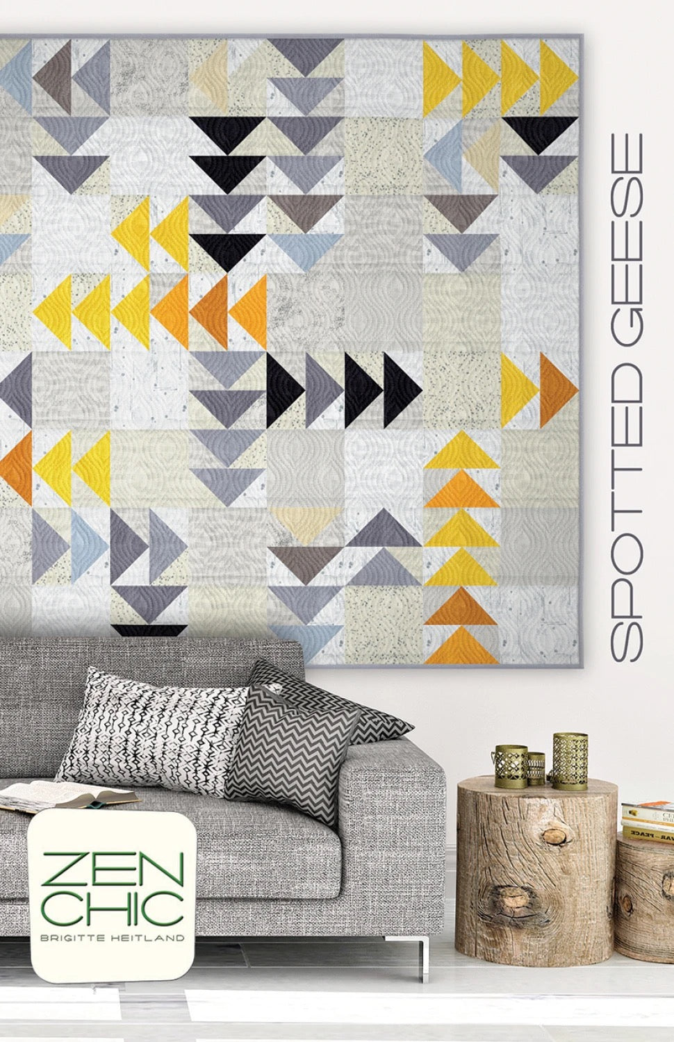 Spotted Geese - Zen Chic - Quilt Pattern - Moda