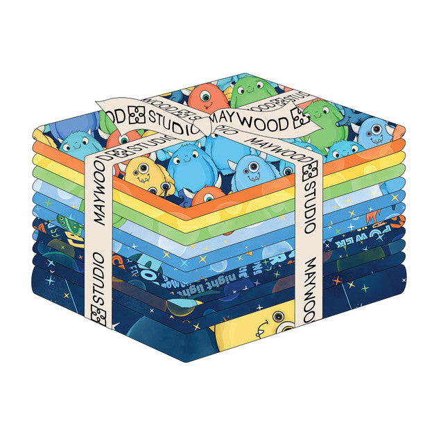 Space Monsters - Fat Quarter Bundle - 12 Pieces - Maywood Studio
