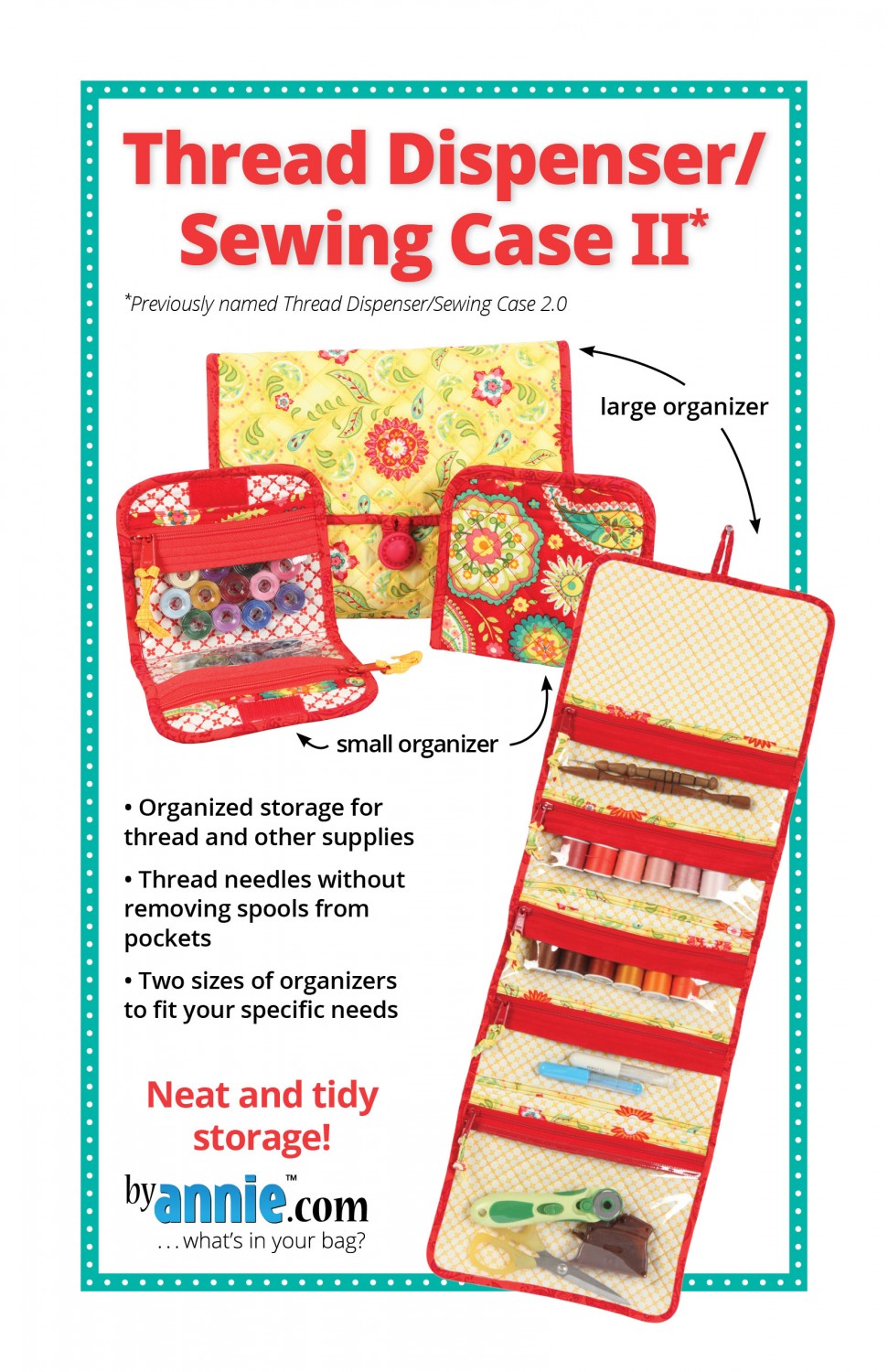 Thread Dispenser / Sewing Case II - Bag Pattern - By Annie