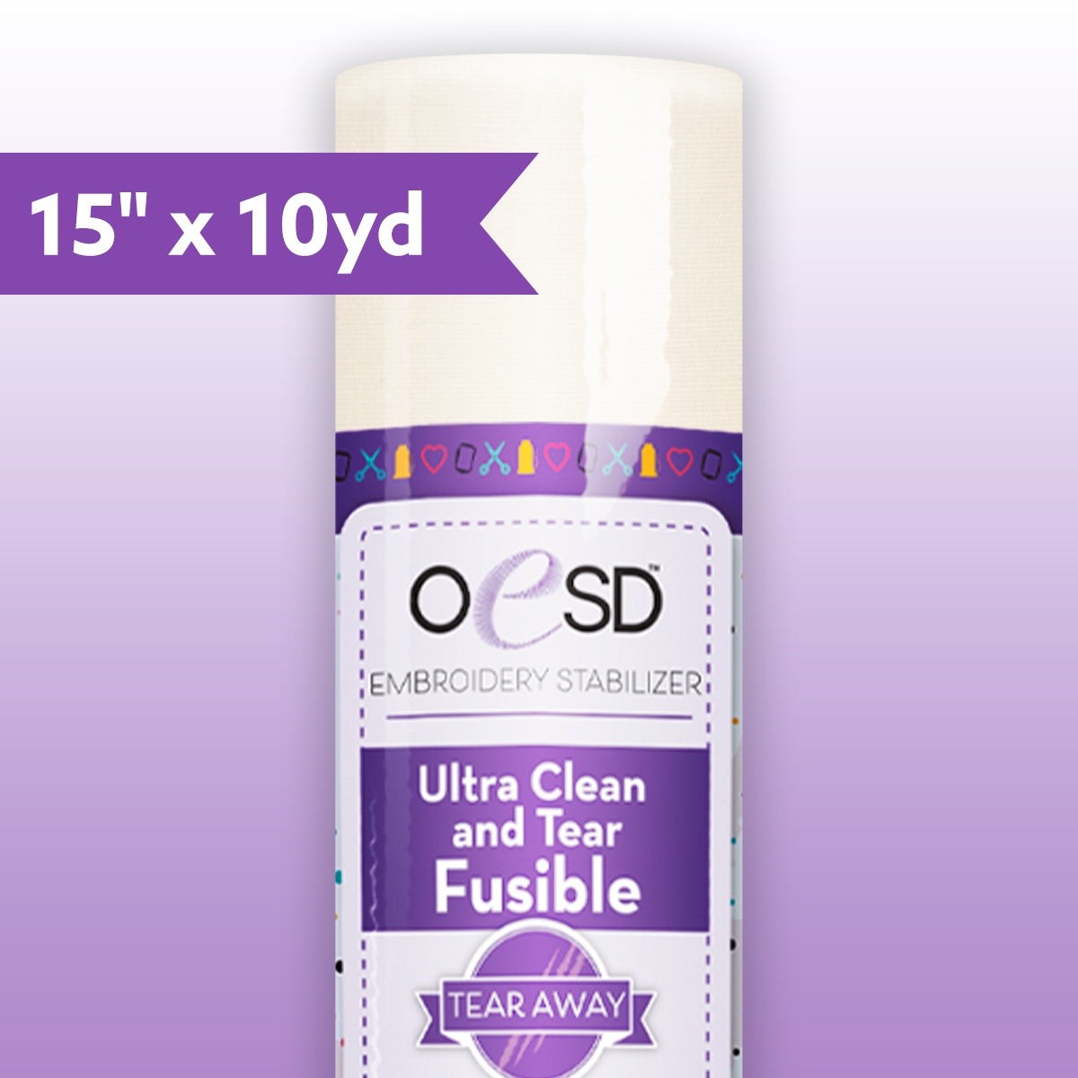 Ultra Clean and Tear Fusible - 15" x 10yd - OESD