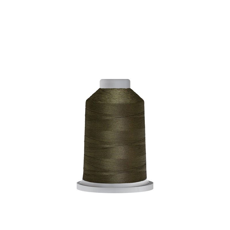 Glide 40 wt. polyester thread in Olive Drab (#60455), 1000m spool by Fil-Tec