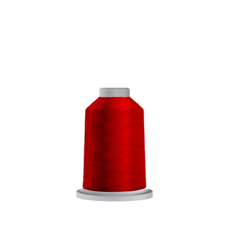 Glide 40 wt. polyester thread in Cardinal (#70001), 1000m spool by Fil-Tec