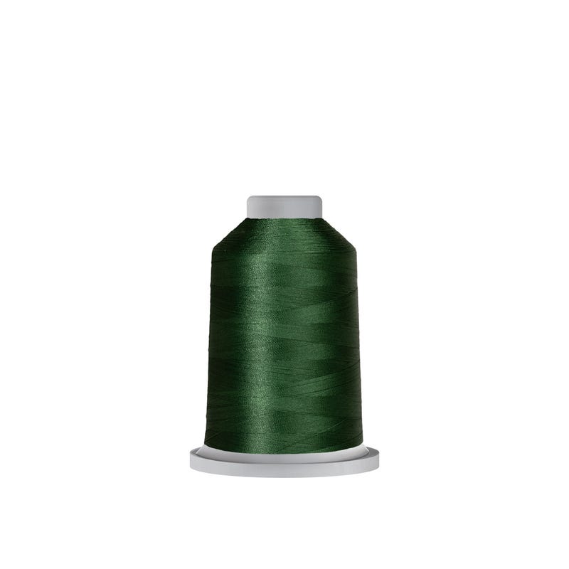 Glide 40 wt. polyester thread in Green (#63847), 1000m spool by Fil-Tec