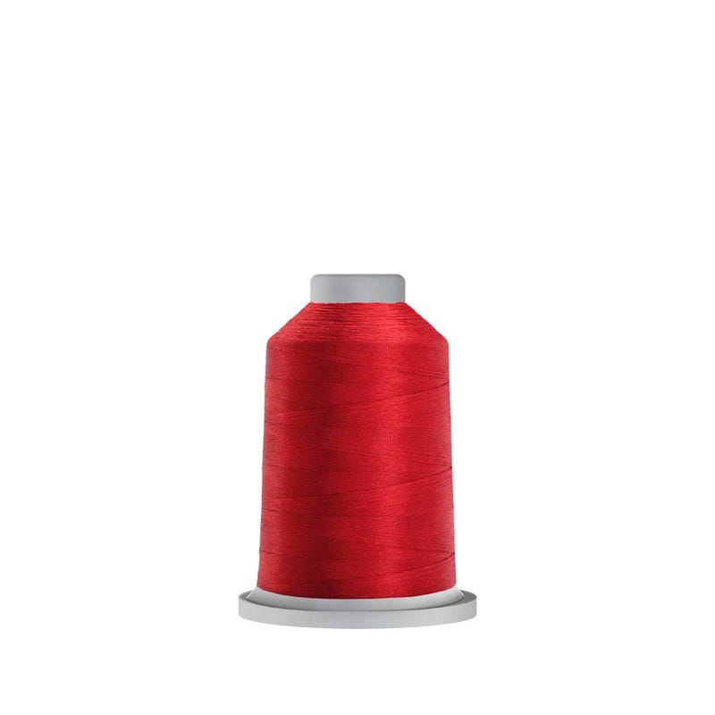 Glide 40 wt. polyester thread in Imperial Red (#71797), 1000m spool by Fil-Tec