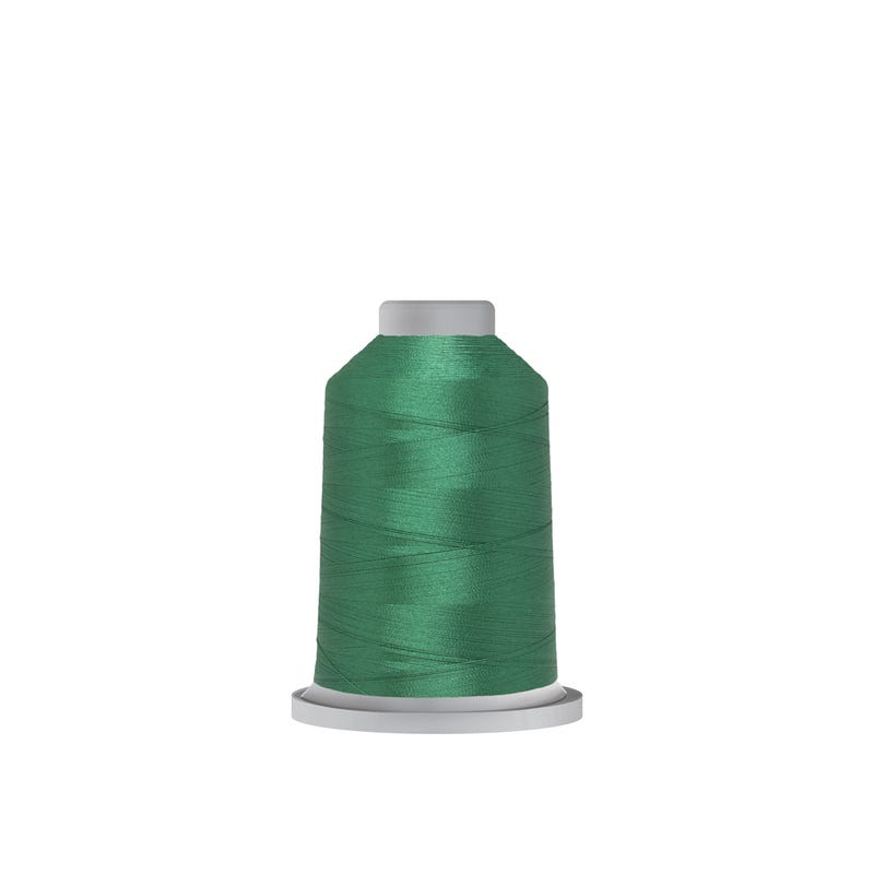 Glide 40 wt. polyester thread in Jungle Green (#64422), 1000m spool by Fil-Tec