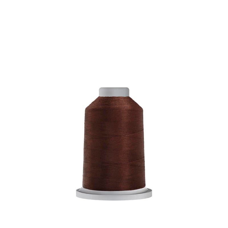 Glide 40 wt. polyester thread in Rust Brown (#20478), 1000m spool by Fil-Tec