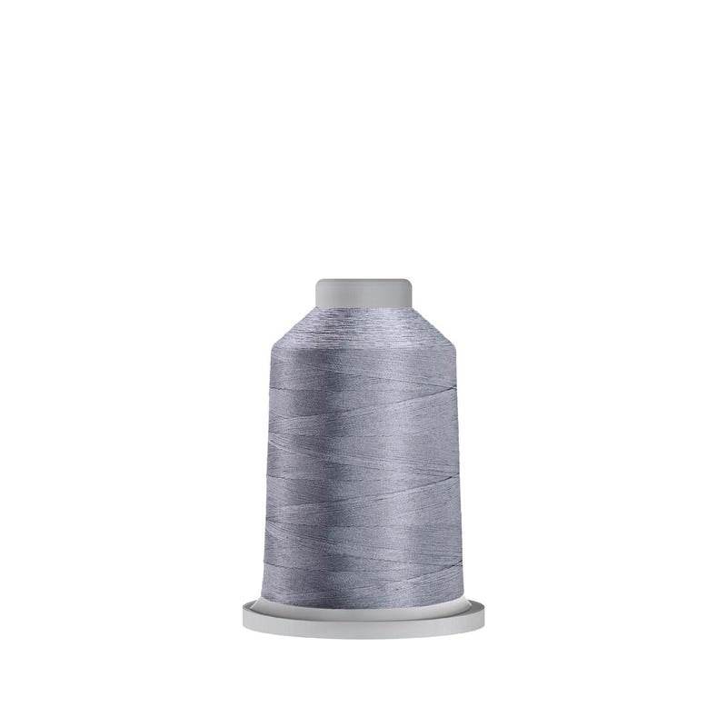 Glide 40 wt. polyester thread in Silver (#10536), 1000m spool by Fil-Tec