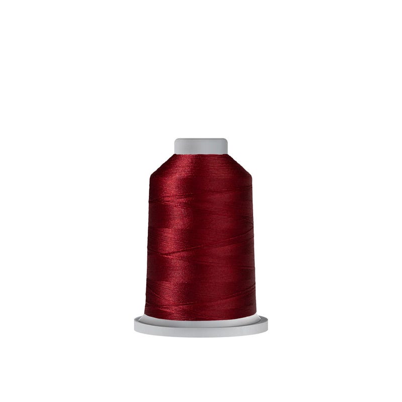 Glide 40 wt. polyester thread in Soldier Red (#70881), 1000m spool by Fil-Tec