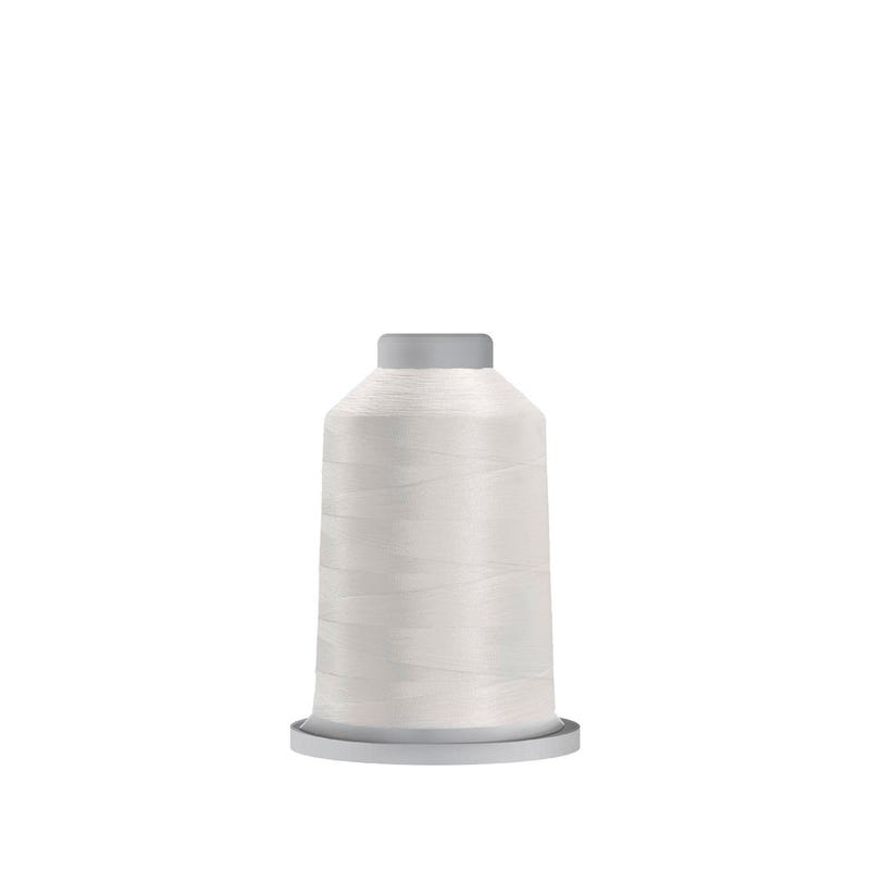 Glide 40 wt. polyester thread in White (#10000), 1000m spool by Fil-Tec