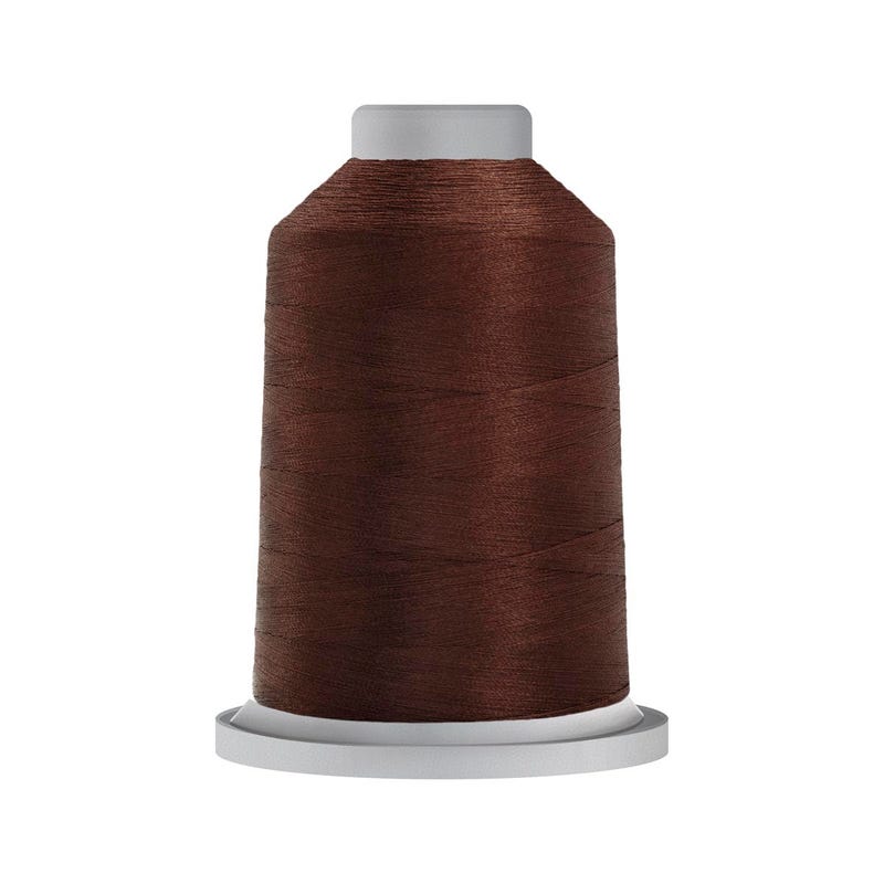 Glide 40 wt. polyester thread in Rust Brown (#20478), 5000m spool by Fil-Tec