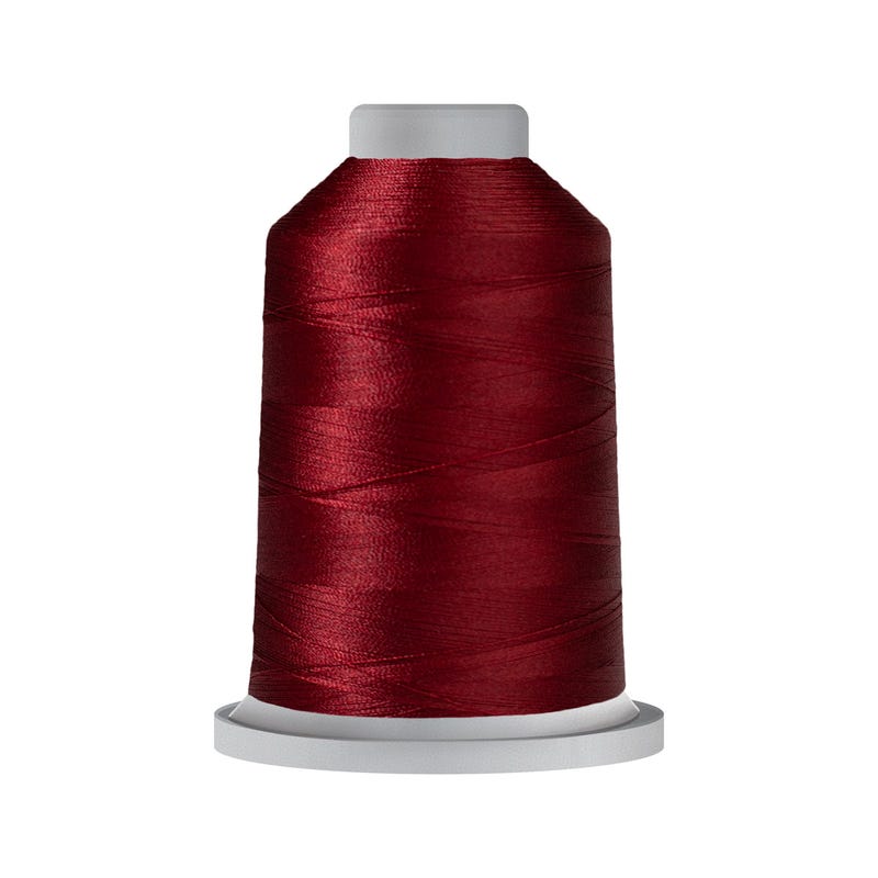 Glide 40 wt. polyester thread in Solider Red (#70881), 5000m spool by Fil-Tec