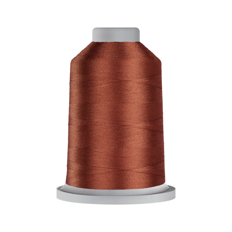 Glide 40 wt. polyester thread in Terra Cotta (#57067), 5000m spool by Fil-Tec