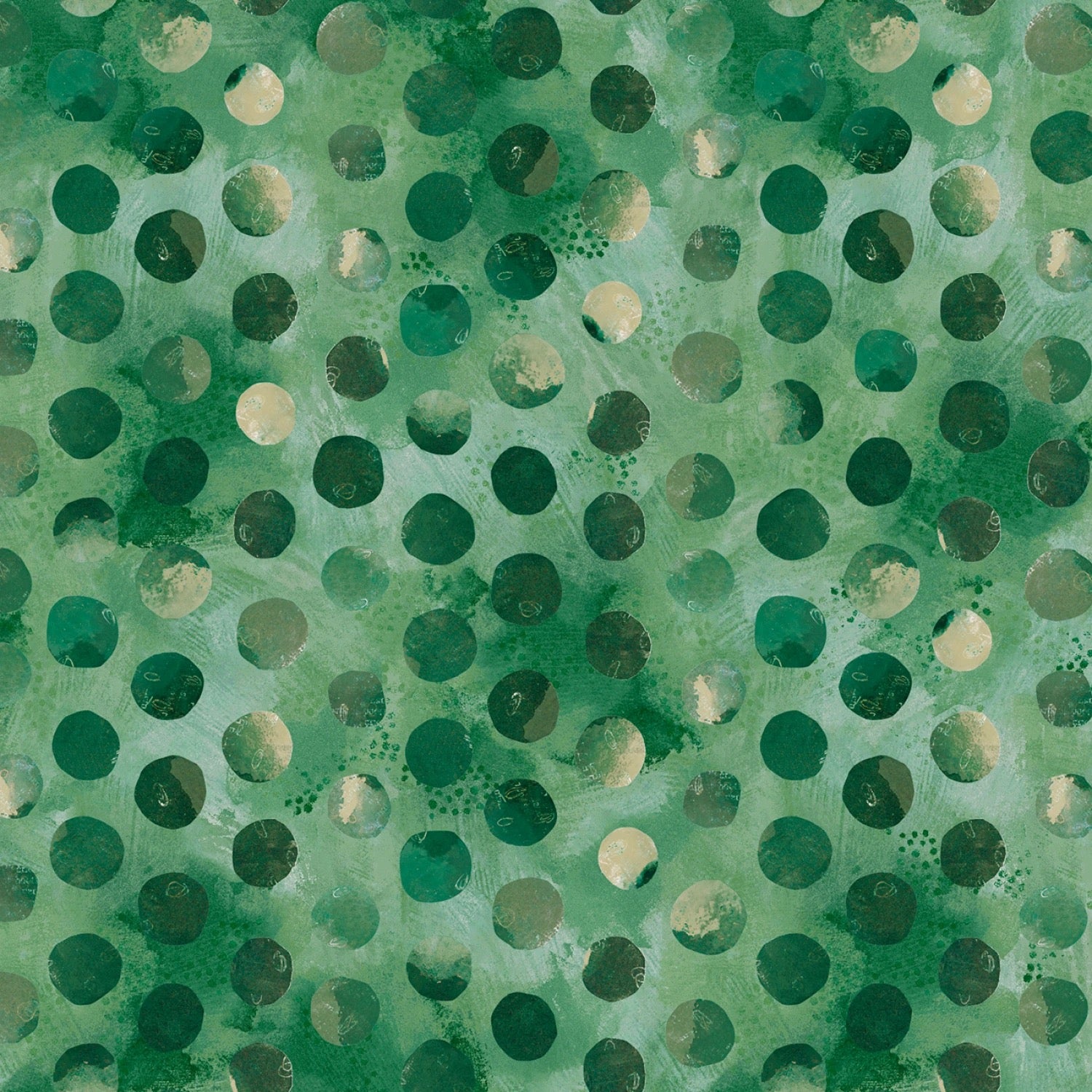 Nature Story - Collage Dot -  NSTO5841-G - 44" Wide - P & B Textiles