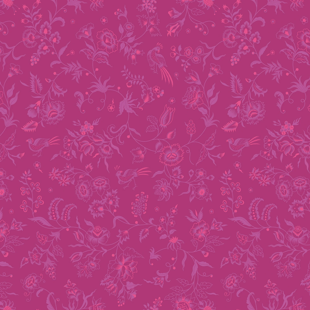 Kipling Gardens - Haviland - Fuchsia - 44" Wide - Riley Blake