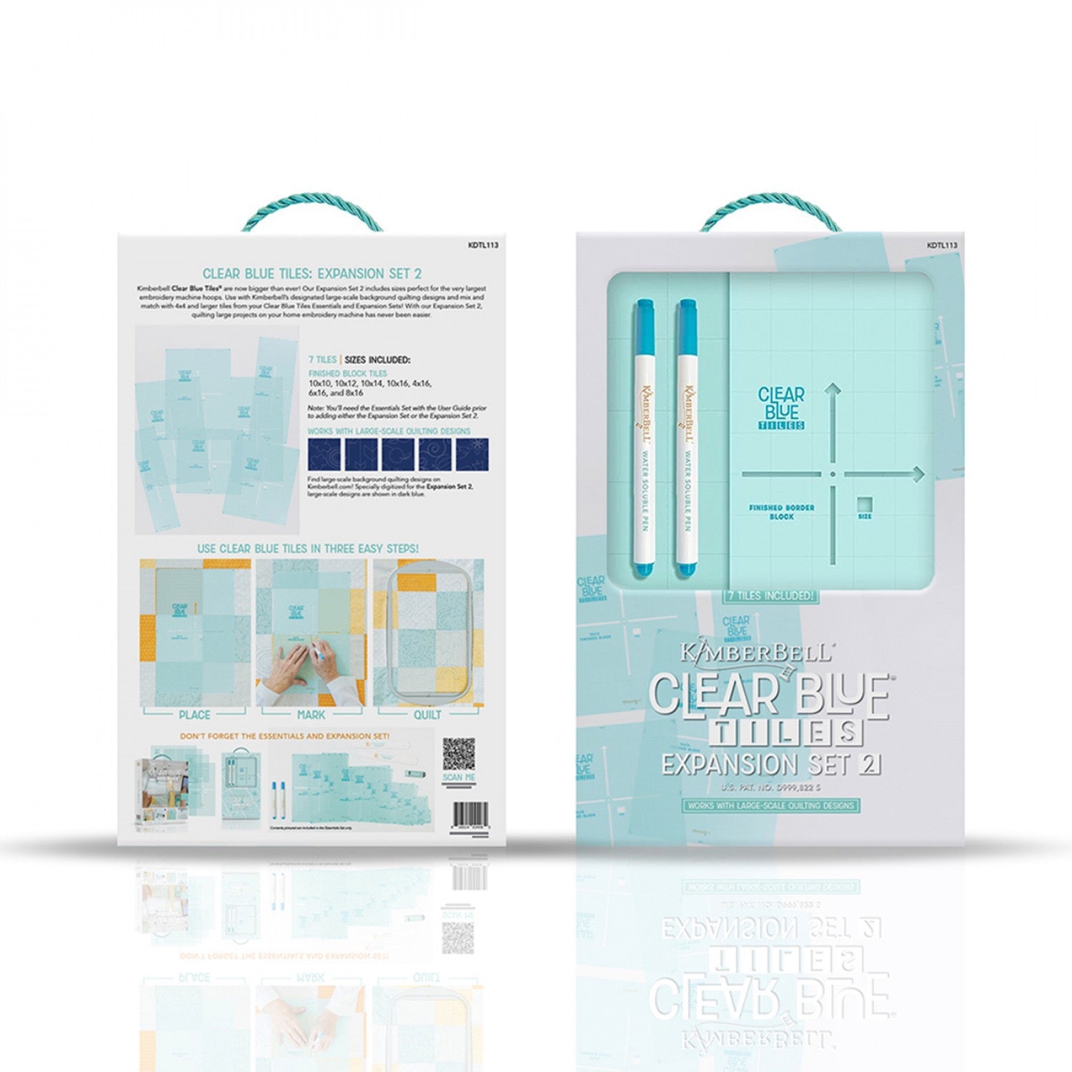Clear Blue Tiles - Expansion Set 2 - Kimberbell