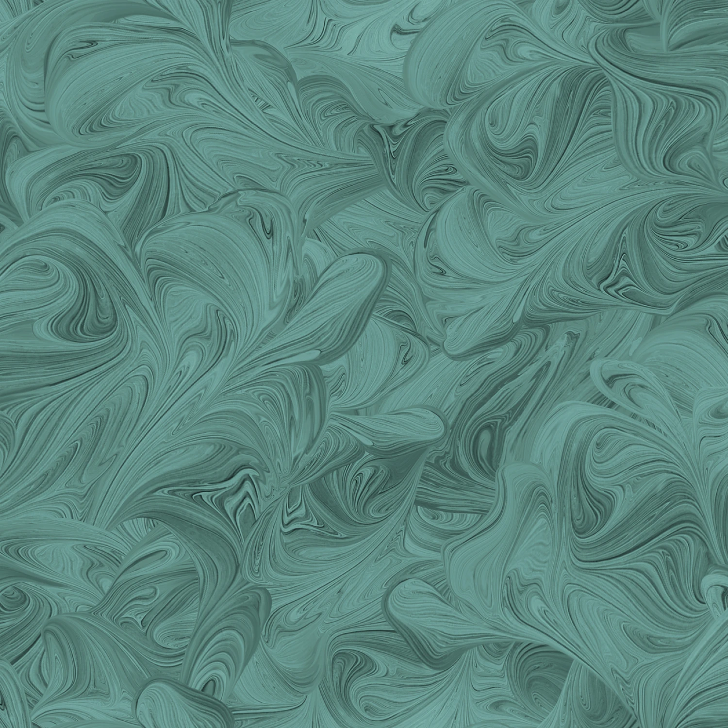 Swirls - Teal - 118" Wide - Oasis