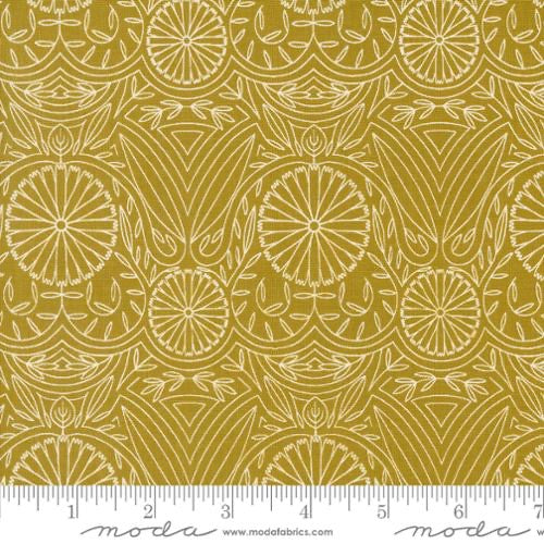 Imaginary Flowers - Golden 548385-17 - 44" Wide - Moda