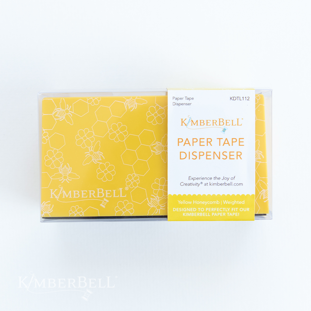 Paper Tape Dispenser - Yellow Honeycomb - Kimberbell