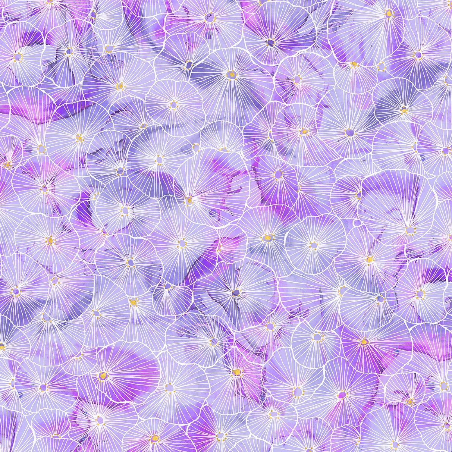 Painted Sea - Linear Bursts - PSEA5945-LV - 44" Wide - P & B Textiles