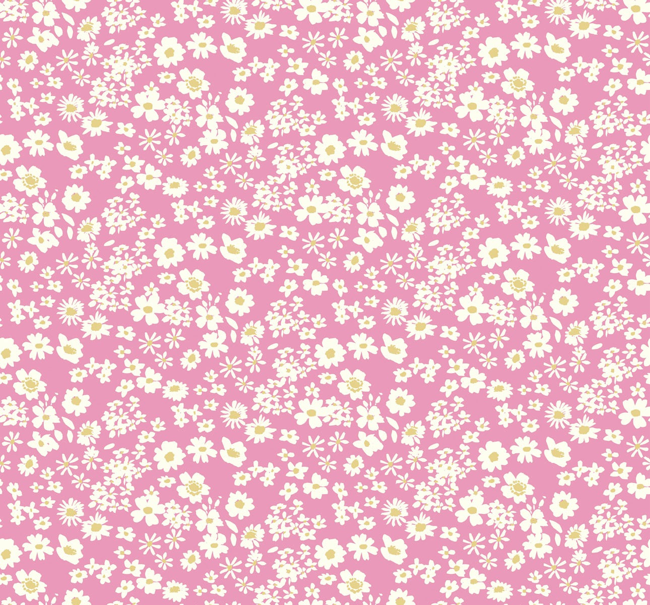 Flower Collection - Ditsy Rose - 44" Wide - Lewis & Irene Fabrics