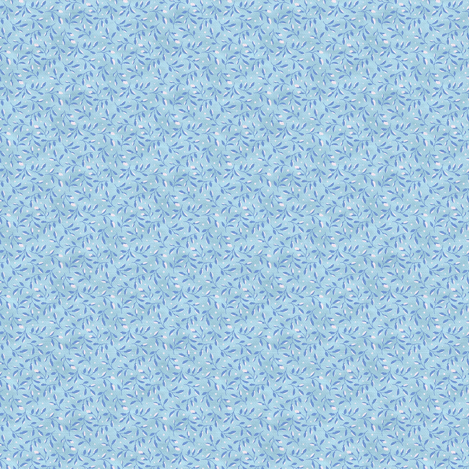 Petite Petals - 3 Leaf Toss - Blue - 118" Wide - Paintbrush Studio