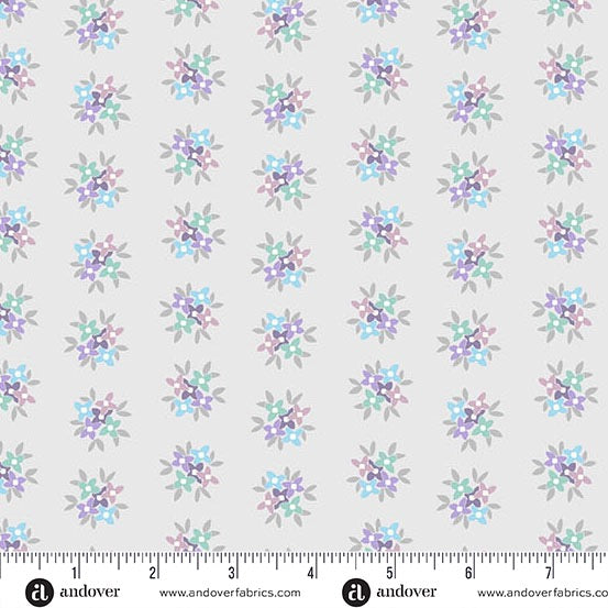 Friday Night - Posy - Iris - 44" Wide - Andover Fabrics