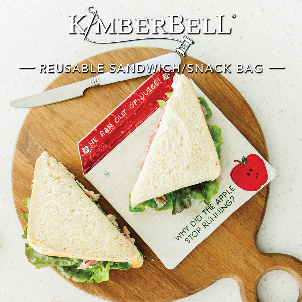 Kimberbell Dealer Digital Exclusive 2023: August - Reusable Sandwich / Snack Bag  - Design Only