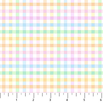 Dovetail - Check - Pastel - 44" Wide - Figo