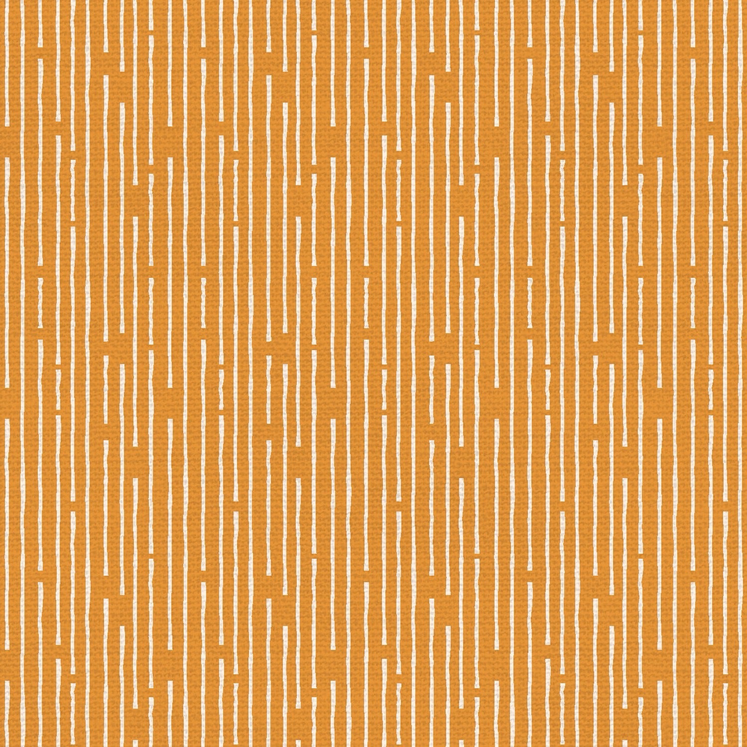 Line Up - White on Orange - 118" Wide - Paintbrush Studio