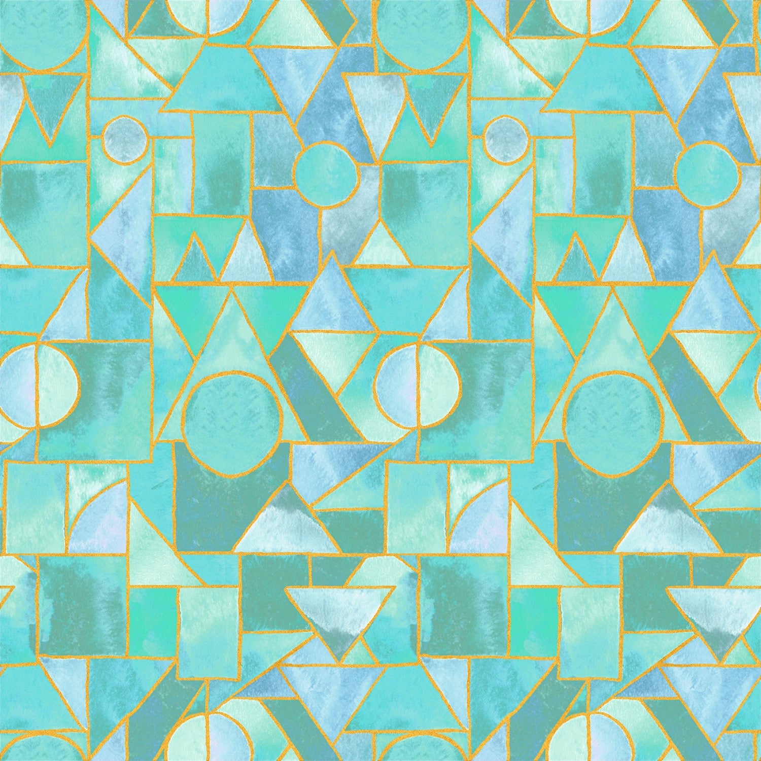 Ebb and Flow - Sea Glass w/Metallic Larimar - 44" Wide - Windham