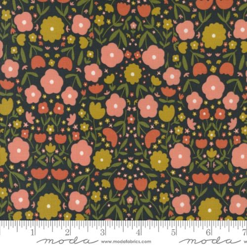 Imaginary Flowers - Ebony 548382-21 - 44" Wide - Moda