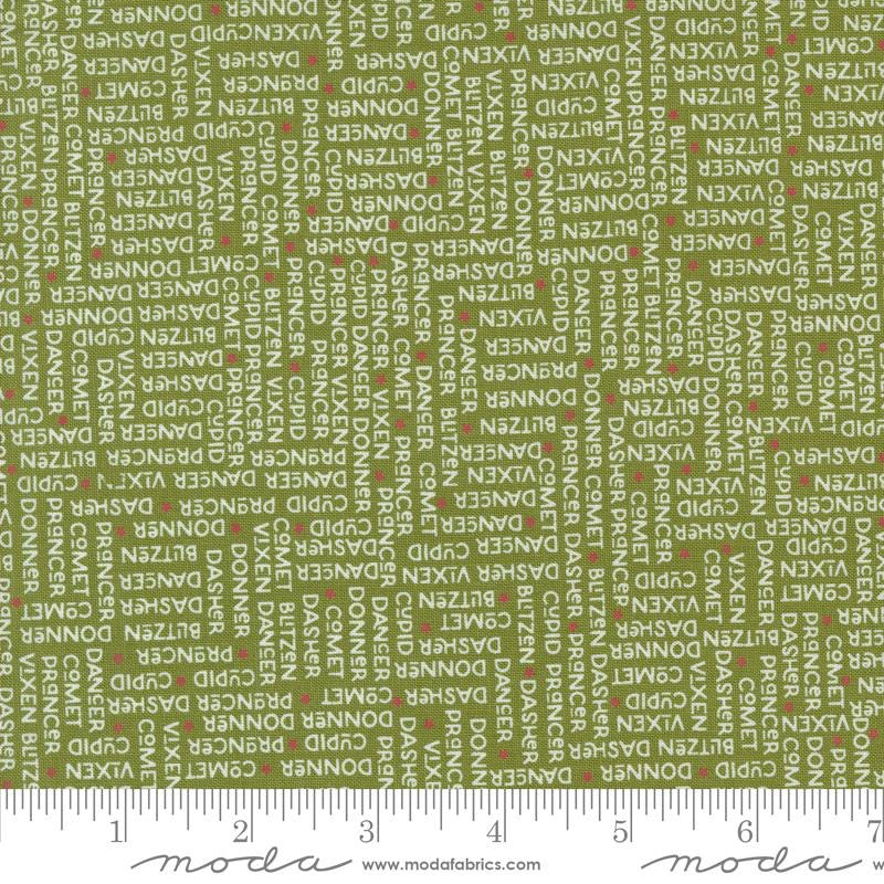 On Dasher - The Herd Pine - 55663-13 - 44" Wide - Moda