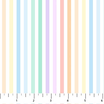 Dovetail - Gummy Stripes - Pastel - 44" Wide - Figo