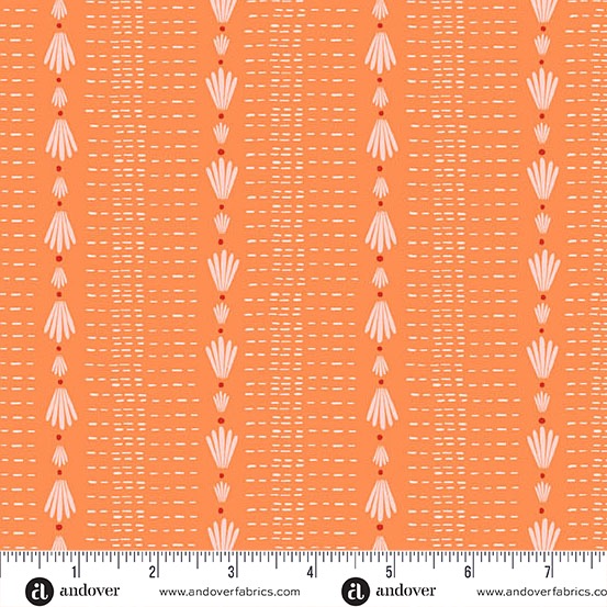 Friday Night - Glow - Coral - 44" Wide - Andover Fabrics