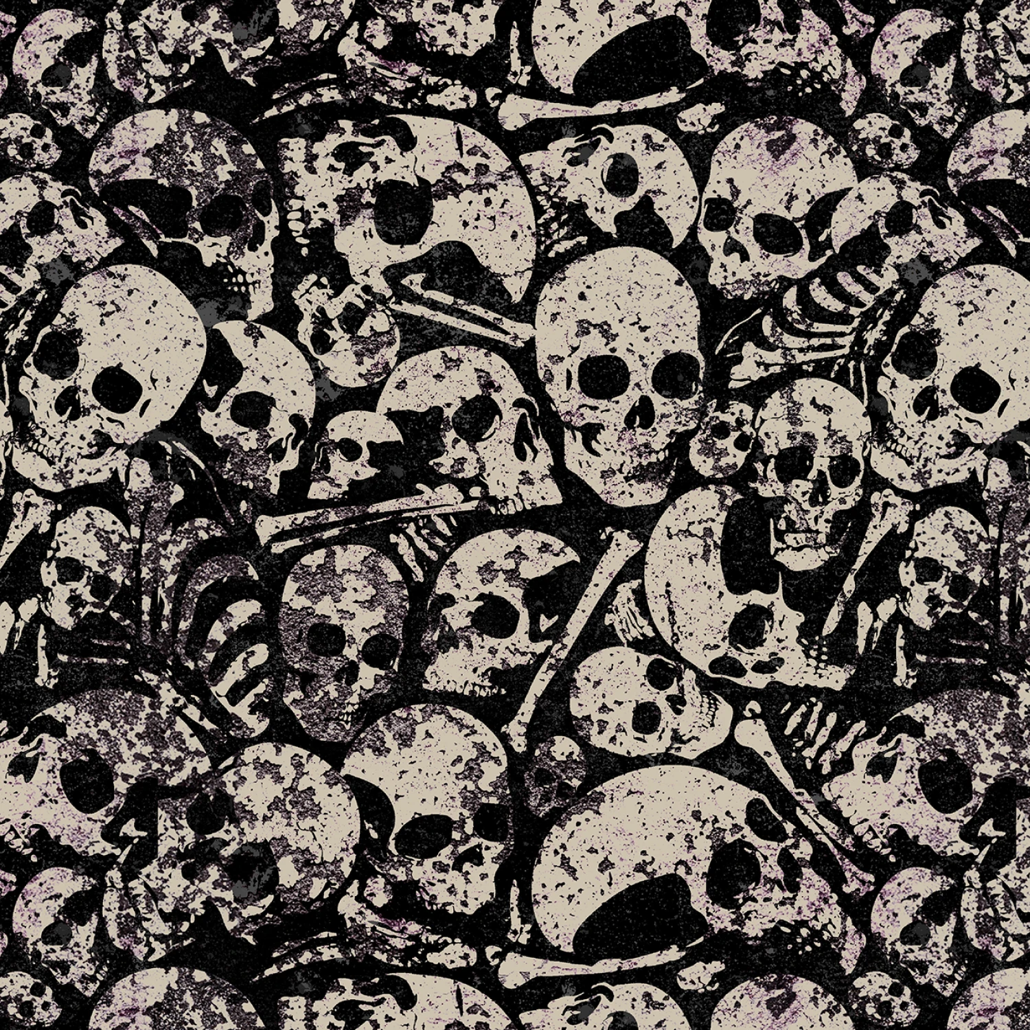 Scary Spice - Dem Bones - Mist - 44" Wide - Studio E