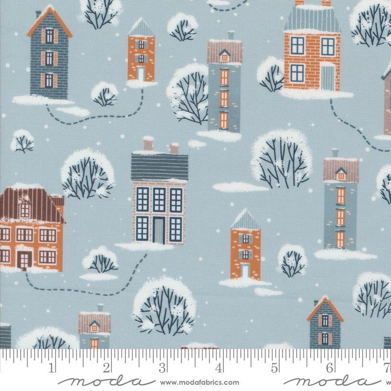 Purrfect Christmas - Sky - 539044-13 - 44" Wide - Moda