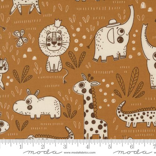 Wildly Cute Safari - Golden - 539082-16- 44" Wide - Elena Amo