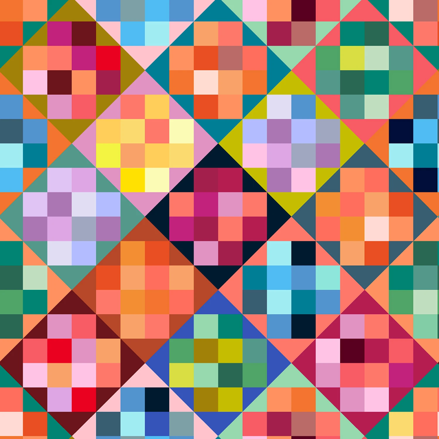Multi Colorblock - 108" Wide - Windham