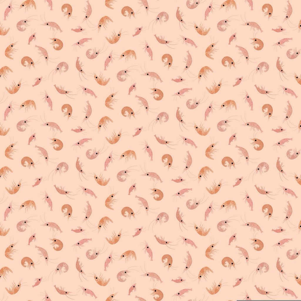 Beyond the Sea - Shrimply The Best - Bellini - 44" Wide - Dear Stella