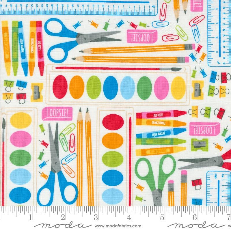 Back To School - Paper - 520891-11 - 44" Wide - Moda