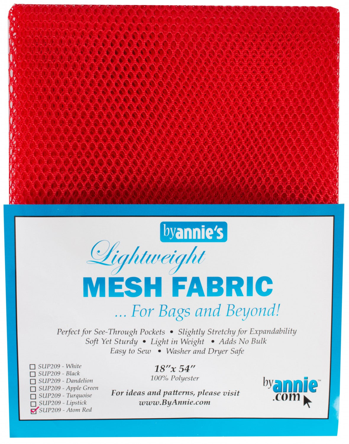 Mesh Lite Weight - Atomic Red - 18" x 15YD - by Annie