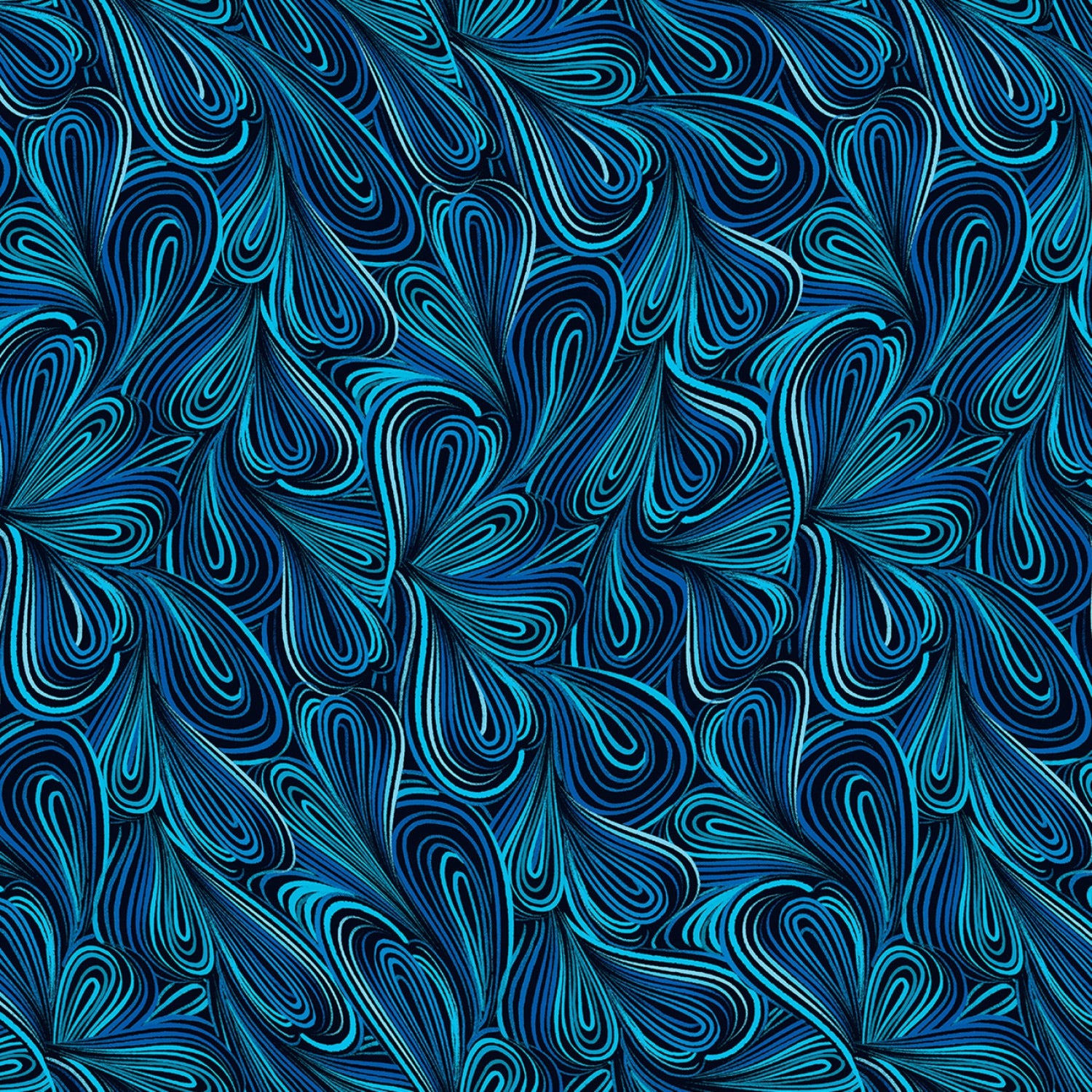 Colorflow - Blue/Aqua - 108" Wide - Benartex